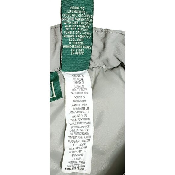 LL Bean Snow Pants Kids 8 Thinsulate Cold Buster Gaiters Gray Snowboarding Ski - Picture 9 of 16